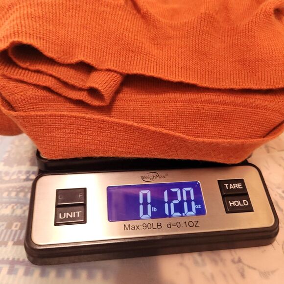 Jos A Bank Merino Wool Polo Sweater Mens XL Orange Long Sleeve - Picture 10 of 10